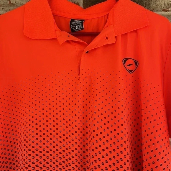 Sport-Dri Orange Black Dri Fit Polo Shirt - Picture 2 of 8